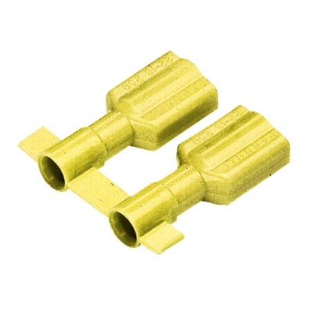 Panduit Female Disconnect, Prem Nyln fully Insul, DPF10-250FIB-2K, PK 2000 DPF10-250FIB-2K